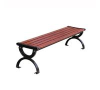 CJHFR472SG modernité Banc de Parc extérieur Multi-Personnes en Aluminium sans Dossier, 1,5/1,8 m Meuble(Grand)