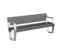 CJHFR472SG modernité Banc de Parc extérieur, terrasse, Bord de Piscine, pelouse de Cour, chaises d'extérieur, Banc de Jardin Meuble(XL)