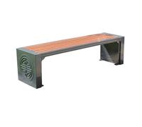 CJHFR472SG modernité Banc de Parc sans Dossier, Chaise d'extérieur de Jardin en Fer, for siège de Patio de Porche Meuble(Moyen)