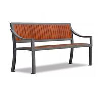 CJHFR472SG modernité Banc de terrasse extérieur, 3 bancs de Jardin avec rampes, idéal for terrasse, Porche, Balcon au Bord de la Piscine, Cour Meuble(150x58x85CM)