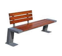 CJHFR472SG modernité Banc d'extérieur avec Dossier, idéal for s'asseoir dans Les Jardins, Les allées et Les terrasses Meuble(180x46x83cm)