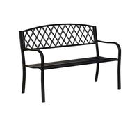 CJHFR472SG modernité Banc d'extérieur en Fer, Balcon-terrasse avec Trois bancs, for véranda (130 cm) Meuble