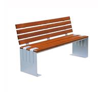 CJHFR472SG modernité Banc d'extérieur Marron foncé Park Lounge Double Banc avec Dossier Meuble(Grand)