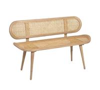 CJHFR472SG modernité Banc for intérieur et extérieur, Banc de Patio for 2 Personnes avec Cadre en Bois, Chaise de Loisirs de Jardin for Porche Avant avec Dossier Meuble(120x53x86CM)