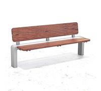 CJHFR472SG modernité Bancs d'extérieur en Acier Inoxydable, chaises Longues sans accoudoirs for Jardins, Cours et terrasses Meuble(XL)