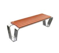 CJHFR472SG modernité Bancs d'extérieur irréguliers, sièges de Parc carrés en Acier Inoxydable pouvant être fixés au Sol Meuble