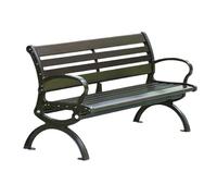 CJHFR472SG modernité Chaise de Jardin d'extérieur, Banc de Patio en Fonte d'aluminium, siège en Fer for Loisirs de Parc Meuble(Petit)