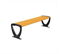 CJHFR472SG modernité Chaise de Parc, Banc d'extérieur, Chaise en Bois et Plastique, Banc à Double Dossier Meuble