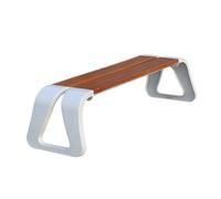 CJHFR472SG modernité Chaise de Parc Marron foncé, Banc d'extérieur à Double Dossier, Banc de Loisirs en Plein air Meuble(Moyen)