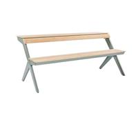 CJHFR472SG modernité Chaise d'extérieur de Parc, Banc à Cadre en métal en Acier, Surface de Chaise en Bois Plastique, Tables de Salon de Jardin for Patio Meuble(Moyen)