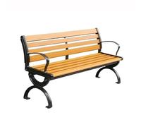 CJHFR472SG modernité Grand Banc d'extérieur en Bois Plastique avec Dossier for Plusieurs Personnes, Banc d'extérieur en Aluminium for Parc de Loisirs Meuble
