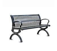 CJHFR472SG modernité Pieds de Chaise en Aluminium, Plaque d'acier, Surface de Chaise, Dossier de Loisirs, Banc d'extérieur, Banc de Parc, 1,5/1,8 mètres Meuble(Grand)
