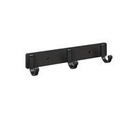CJHFR472SG Portemanteau Mural Patère Murale en Aluminium Noir, idéale for Les Serviettes, Les Serviettes de Bain, Les Vestes, Les vêtements, Les Accessoires de Salle de Bain Patère Murale(Petit)