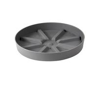 CJHFR472SG Soucoupes à Fleurs Plateaux d'égouttement de planteur récipient Soucoupe d'usine PP Plateaux pour Plantes(Grigio)