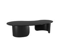 CJHFR472SG Table basse moderne en forme de roche noire légère de luxe simple moderne salon ménage créatif petite table basse domestique simple (120 x 60 cm)