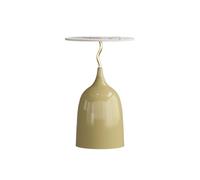 CJHFR472SG Table basse moderne unique faite à la main, plateau naturel, table de chevet pour la maison, la salle à manger ou le salon, faite à la main, style moderne simple (beige)