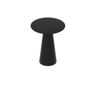 CJHFR472SG Table d'appoint moderne en métal - Table de chevet pour petits espaces - Chambre à coucher, salon, entrée, ferme - Simple (noir)
