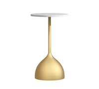 CJHFR472SG Table d'appoint moderne pour canapé, petite table basse en métal, convient pour salon, chambre à coucher, magasin de thé au lait, café, petite table ronde simple (doré)