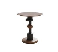 CJHFR472SG Table d'appoint moderne vintage en bois de noyer - Petite table basse en bois massif - Table d'angle rétro - Table d'appoint pour canapé, salon - Décoration simple