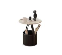 CJHFR472SG Table d'appoint portable moderne, petite table basse pour le salon, table d'angle de canapé, table de chevet compacte pour les petits espaces, simple (noir)