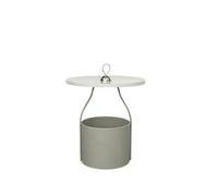 CJHFR472SG Table d'appoint portable moderne, petite table basse pour le salon, table d'angle de canapé, table de chevet compacte pour les petits espaces, simple (Grigio)