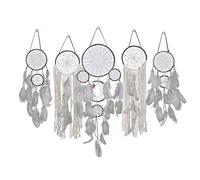 CJHYSMD Attrape-rêves lune et étoiles à suspendre au-dessus du lit, grand attrape-rêves, attrape-rêves, attrape-rêves bohème, décoration murale d'intérieur (kaki)