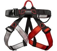 CJHZQYY Sangles d'escalade - Harnais d'escalade - Demi sangle d'escalade - Pour Sauvetage d'incendie, d'alpinisme - Protection contre les Chutes pour Femmes, Hommes et Enfants - Noir rouge