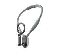 CJIEQIUBY Support De Cou Magnétique, Compatible avec Les Téléphones TELESIN | Support de téléphone tour de cou avec sangle pectorale, for un enregistrement vidéo POV mains libres(Grey)