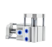 CJKXPZMH CQMB CQMB20/25/32 sans Course d'aimant 5-100mm Cylindre d'air Mince Tige de Guidage à Double Effet Cylindre pneumatique Compact(Stroke 75)