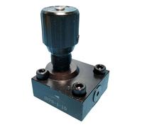 CJKXPZMH DVP8-1-10 Plaque de connexion de soupape d'arrêt d'accélérateur soupape de contrôle de débit de volant à deux voies