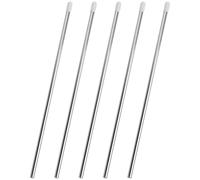 CJMUQHEHH 5 PCS Supports de Bouteilles pour Panier de Lave-vaisselle, Support en Acier Inoxydable pour Bouteilles SodaStream Crystal, DUO, TERRA avec Capuchon en Silicone Étendu, 26,7 CM