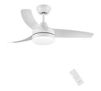 CJOY Ventilateur Plafond avec Lumiere Blanc pour Hiver et Été, Ø107 cm Ventilateur de Plafond avec LED Dimmable et Telecommande, Reversible Silencieux DC Moteur, 6 Vitesses, Minuterie, Pour Chambre