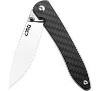 CJRB Couteau de poche Ria Carbon J1917 en acier 12C27 avec roulement à billes en céramique