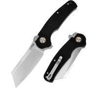 CJRB Crag Black Recoil couteau pliant exclusif J1904 en acier D2 avec roulement à billes en céramique