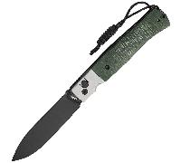 CJRB Glacier Vert Glacier, Acier Lavé à la Pierre + Micarta - J1961-BMGN