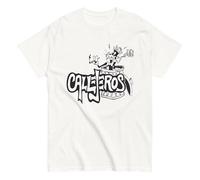 CJS. Presque justice sociale. Don Osvaldo. Argentine. Bande de rock argentin. Unisexe. T-shirt 100 % coton. Il est important de voir le tableau des tailles. Col renforcé non déformable. CAM2915