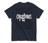 CJS. Presque justice sociale. Don Osvaldo. Argentine. Bande de rock argentin. Unisexe. T-shirt 100 % coton. Il est important de voir le tableau des tailles. Col renforcé non déformable. CAM2920., Bleu