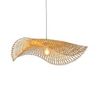 CJSLXGBL Luminaires Suspendus en Bambou Tissé, Éclairage Suspendu en Forme De Panier, Lustre De Style Chinois Tissé À La Main, Lampe À Suspension Rétro en Bambou, pour Salle À Manger