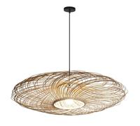 CJSLXGBL Lustre Rustique en Bambou, Suspension Bohème, Grand Luminaire Suspendu, Lustre Tissé À La Main, Luminaires Suspendus, pour Îlot De Cuisine, Salle À Manger