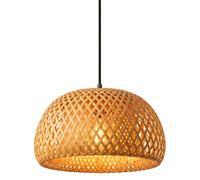 CJSLXGBL Lustre Suspendu en Bambou, Luminaire Suspendu avec Abat-Jour E27, Style Rétro Japonais Côtier, sans Ampoule, Idéal pour Salon, Chambre, Restaurant, Café, Salon De Thé, Bar, Salle À Manger