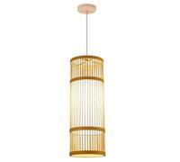 CJSLXGBL Suspension en Bambou, Lampe De Plafond Suspendue Faite À La Main avec Abat-Jour en Dôme pour Chambre, Îlot De Cuisine, Salon De Thé, Éclairage sur Rail De Style Bohème pour Salon, Salle À