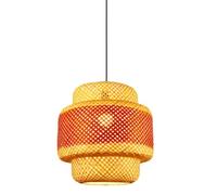 CJSLXGBL Suspension en Bambou Tressé, Luminaire Suspendu en Osier, Lustre Bohème Tissé À La Main De Style Chinois, Lampe Suspendue Rétro en Bambou, pour Salle À Manger Ou Îlot De Cuisine