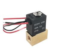 CJTWNBIO Électrovanne pneumatique 2/3 Voies G1/8" G1/4' à Action directe Type CYBM23, électrovanne de compresseur d'air 1,5 mm(1/8",DC12V_FKM)