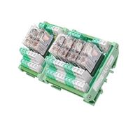 CJTWNBIO Module Relais PLC série 2NG2R, 2, 4, 8 ou 16 canaux, 2 NO, 2 NC, DPDT, Interface Relais 12 V, 24 V CA/CC(12VACDC,8Channel)