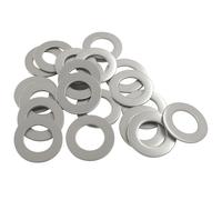 Cjueiom Lot de 20 rondelles M16 en acier inoxydable M16 x 30 mm, 2 mm d'épaisseur, entretoise en métal A2 304 pour vis et boulons