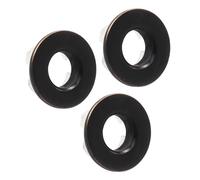 Cjueiom Lot de 3 anneaux de trop-plein pour évier en bronze foncé, pour cuisine, salle de bain, lavabos