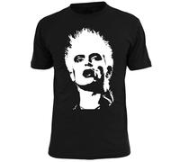 CJVXZVXB Mens Billy Idol Stencil Punk T Shirt GenerationBlackL