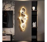 CJWKXQOL 3D LED Design Pierre, Lampe Décorative Moderne, Sculpture Murale Lumineuse pour Salon, Entrée et Couloir(C-White,50 * 150cm/19.7/59in)