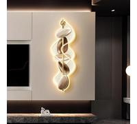 CJWKXQOL 3D LED Design Pierre, Lampe Décorative Moderne, Sculpture Murale Lumineuse pour Salon, Entrée et Couloir(D-White,35 * 105cm/13.8 * 41.3in)