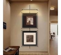 CJWKXQOL 3D LED Wall Art Relief, Décoration Murale Lumineuse Texturée, Sculpture Murale Moderne pour Salon, Entrée, Couloir, Hall(A-Black,50 * 120cm/19.7 * 47in)